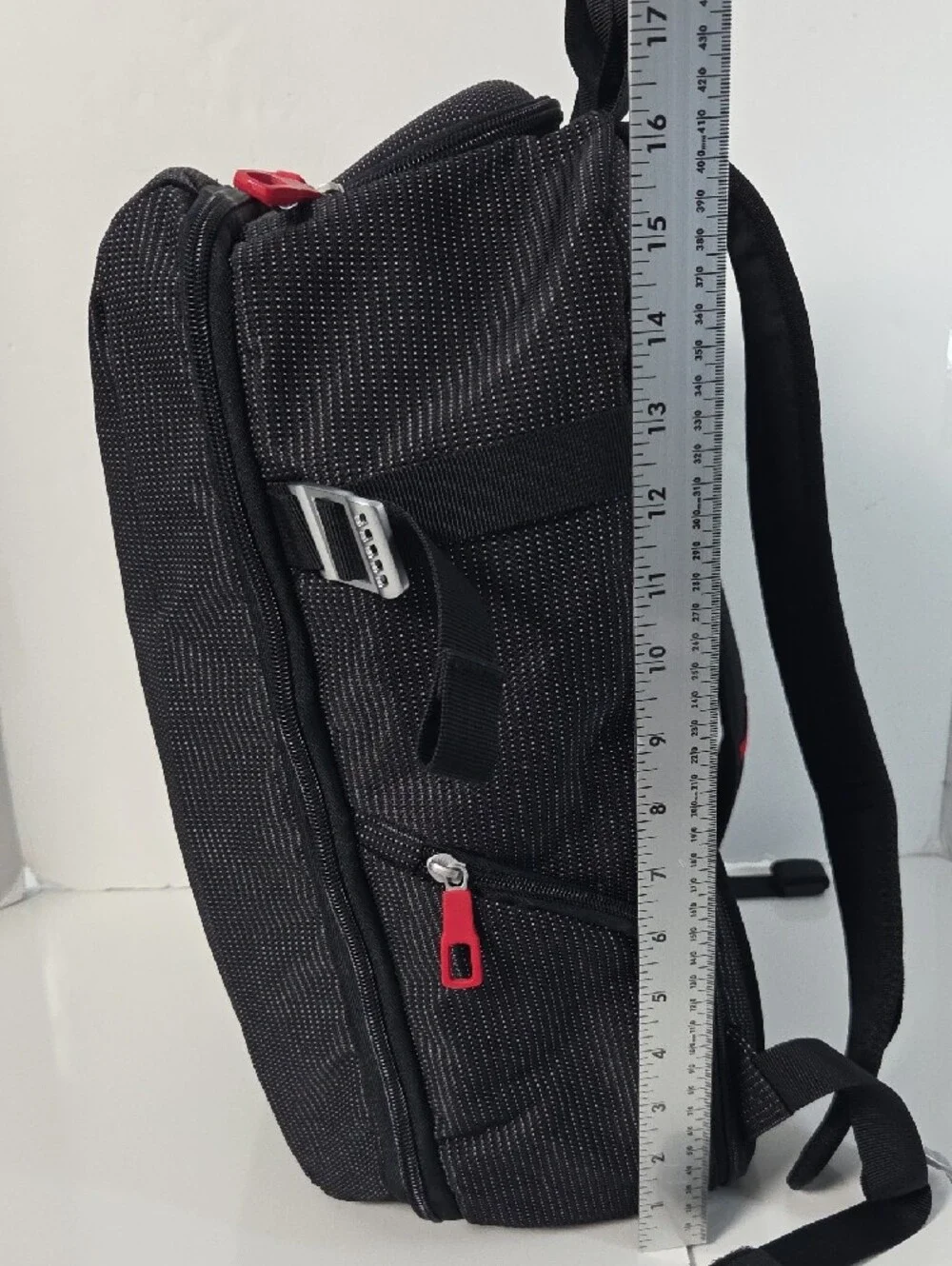 Chevrolet Corvette C7 Black Men's Everyday Backpack with Red Accents